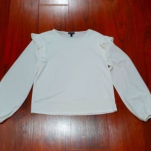 Express ruffle sleeve blouse